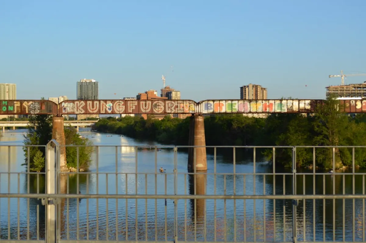 Runners at Lady Bird Lake in Austin, Texas