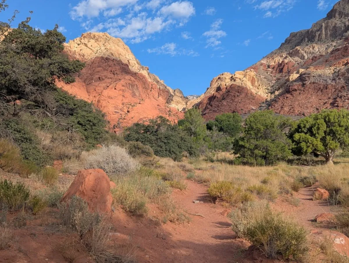 Hiking at Red Rock Canyon near Las Vegas