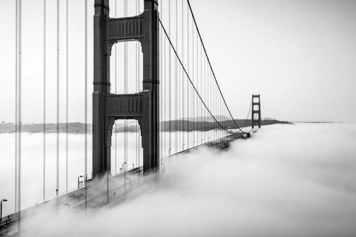 Runner near the Golden Gate Bridge
